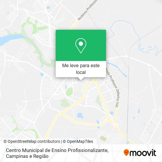 Centro Municipal de Ensino Profissionalizante mapa