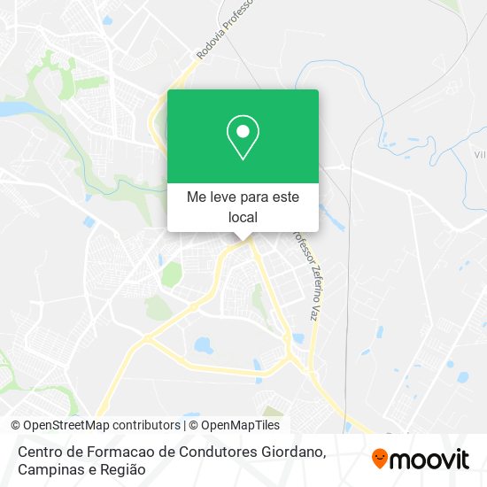 Centro de Formacao de Condutores Giordano mapa