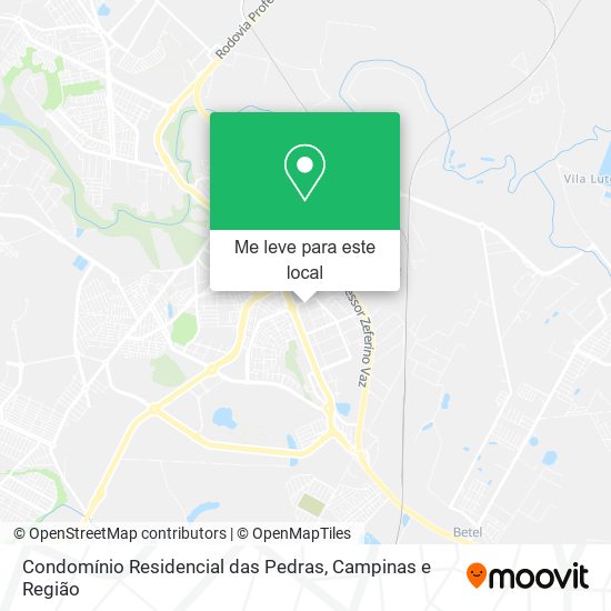 Condomínio Residencial das Pedras mapa