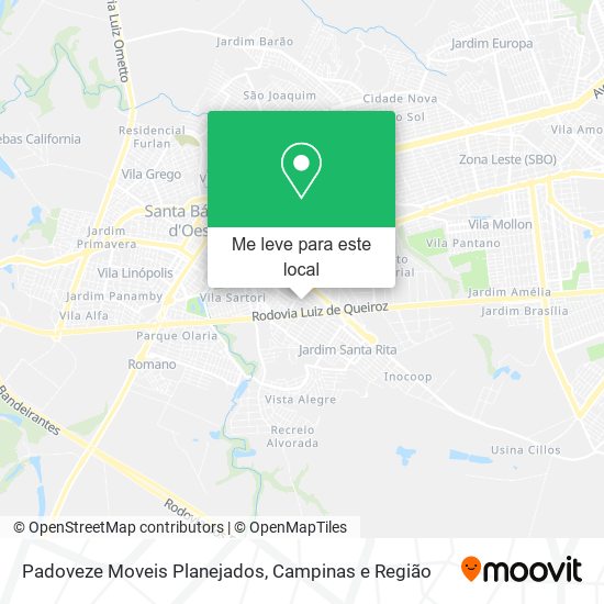 Padoveze Moveis Planejados mapa