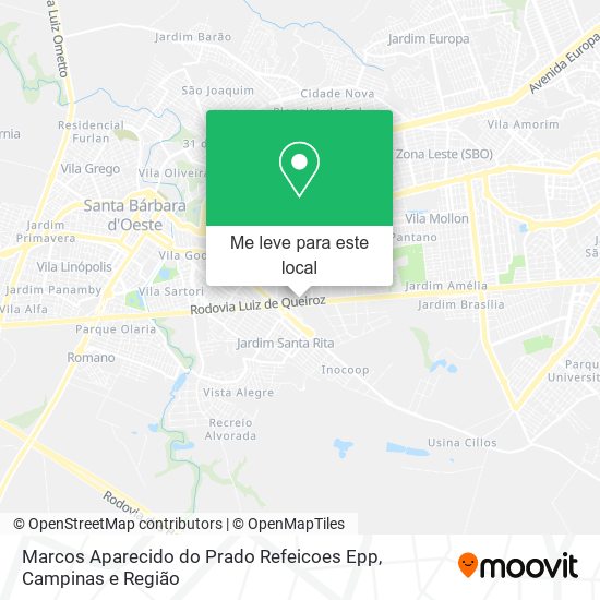 Marcos Aparecido do Prado Refeicoes Epp mapa