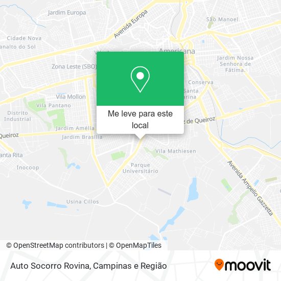 Auto Socorro Rovina mapa