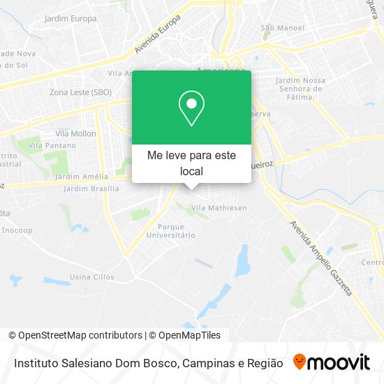 Instituto Salesiano Dom Bosco mapa