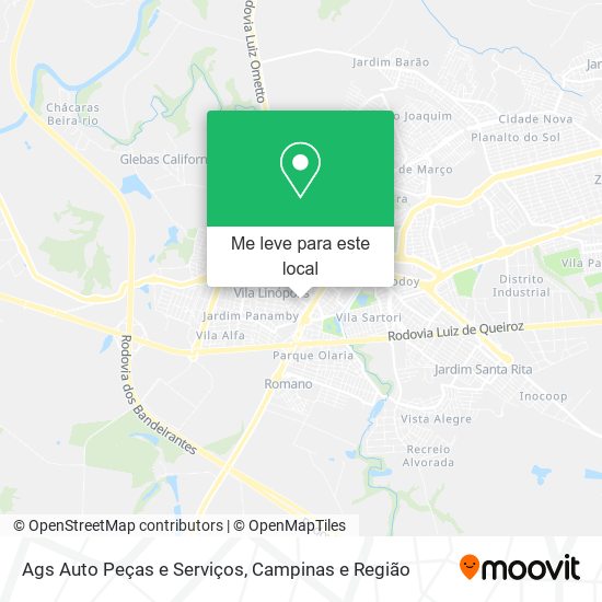 Ags Auto Peças e Serviços mapa