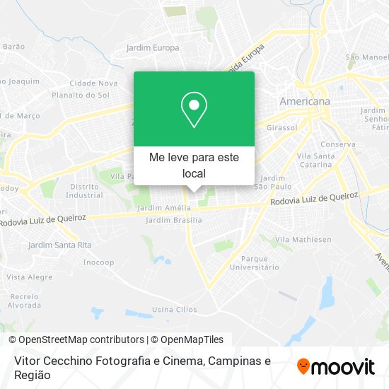 Vitor Cecchino Fotografia e Cinema mapa
