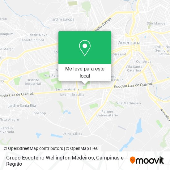 Grupo Escoteiro Wellington Medeiros mapa