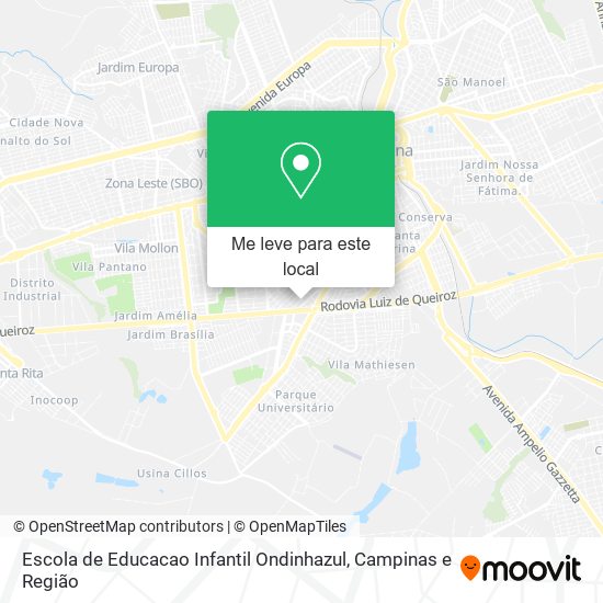 Escola de Educacao Infantil Ondinhazul mapa