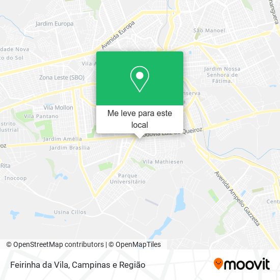 Feirinha da Vila mapa