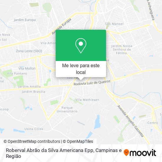 Roberval Abrão da Silva Americana Epp mapa