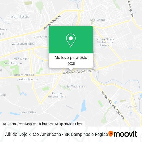 Aikido Dojo Kitao Americana - SP mapa