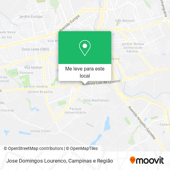 Jose Domingos Lourenco mapa