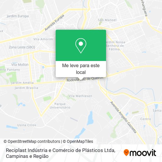 Reciplast Indústria e Comércio de Plásticos Ltda mapa
