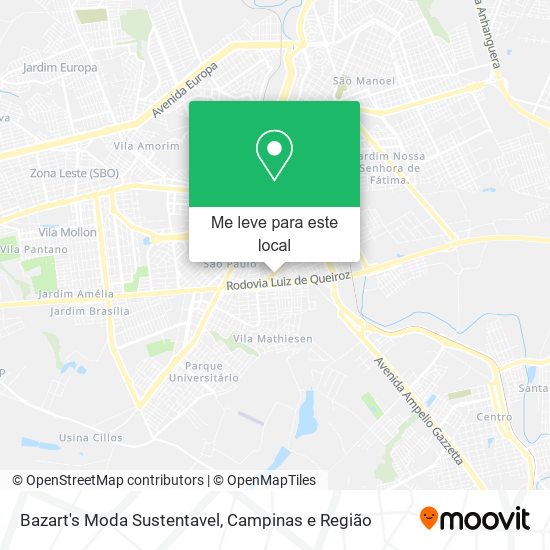 Bazart's Moda Sustentavel mapa