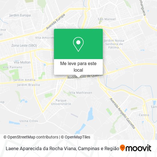 Laene Aparecida da Rocha Viana mapa