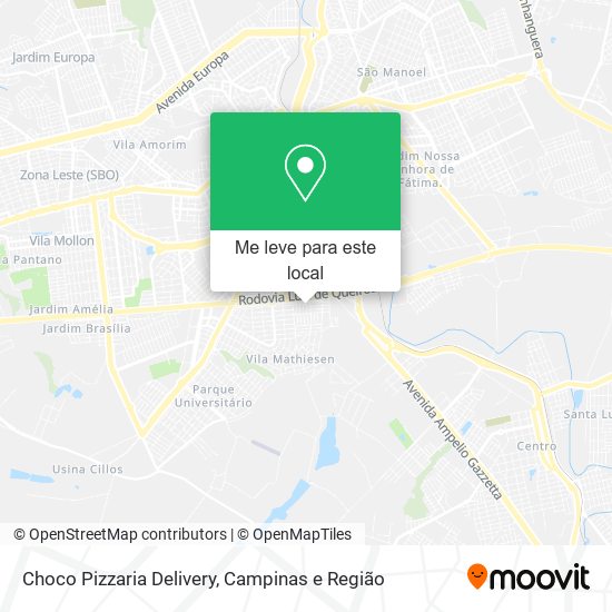 Choco Pizzaria Delivery mapa