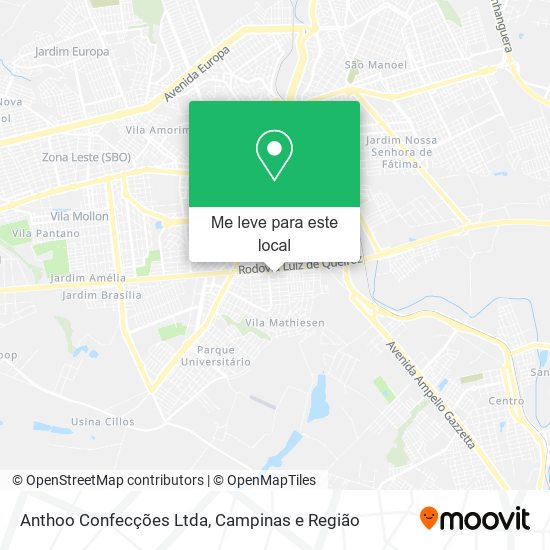 Anthoo Confecções Ltda mapa