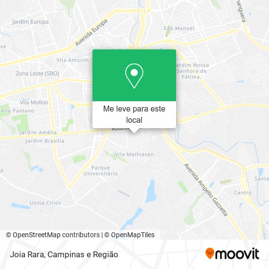 Joia Rara mapa