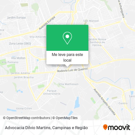 Advocacia Dilvio Martins mapa