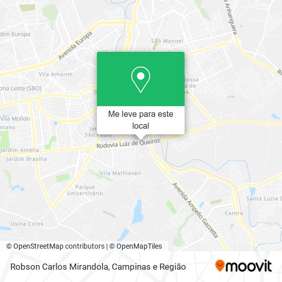 Robson Carlos Mirandola mapa