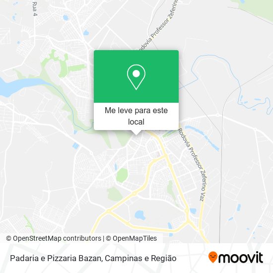 Padaria e Pizzaria Bazan mapa