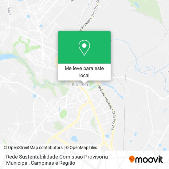 Rede Sustentabilidade Comissao Provisoria Municipal mapa