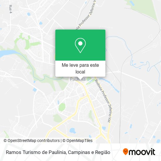 Ramos Turismo de Paulínia mapa
