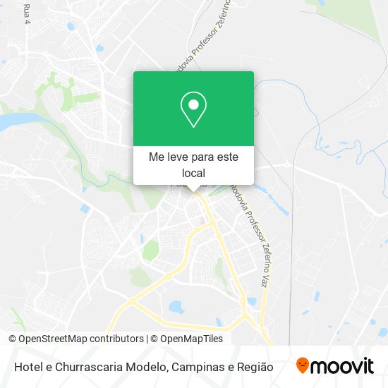 Hotel e Churrascaria Modelo mapa