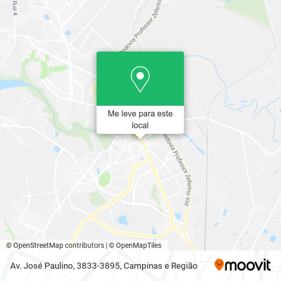 Av. José Paulino, 3833-3895 mapa