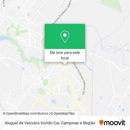 Aluguel de Veículos Kombi Car mapa