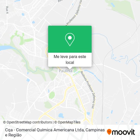 Cqa - Comercial Química Americana Ltda mapa