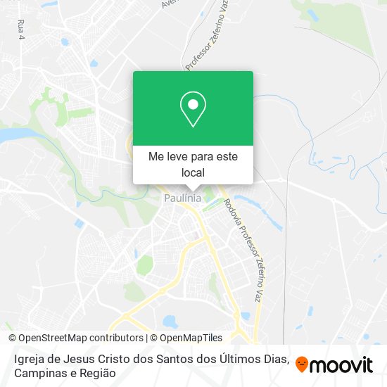 Igreja de Jesus Cristo dos Santos dos Últimos Dias mapa