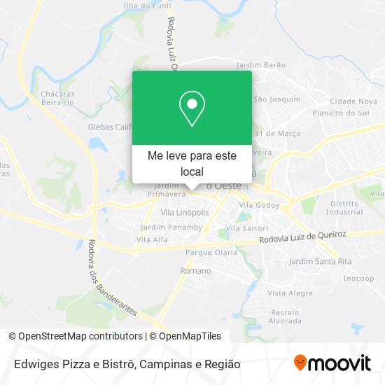 Edwiges Pizza e Bistrô mapa