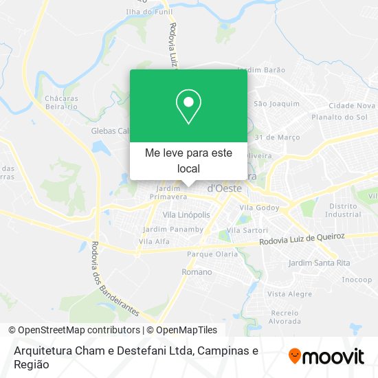 Arquitetura Cham e Destefani Ltda mapa