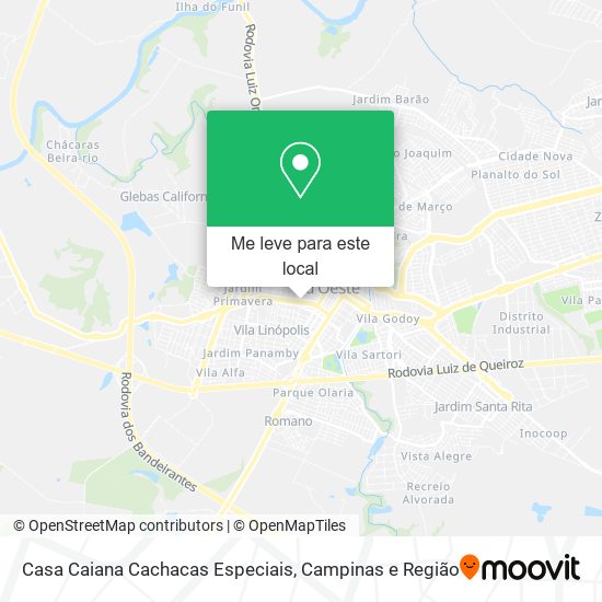Casa Caiana Cachacas Especiais mapa