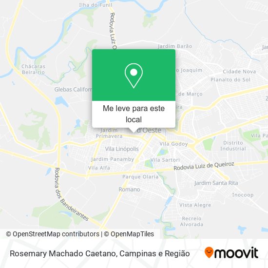 Rosemary Machado Caetano mapa