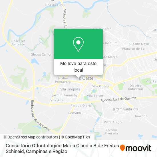 Consultório Odontológico Maria Cláudia B de Freitas Schineid mapa