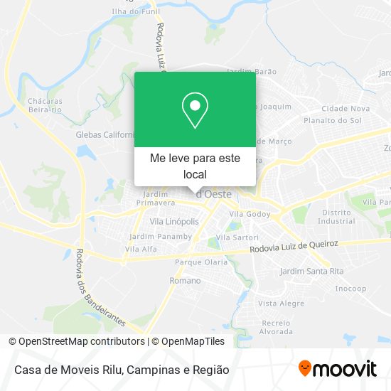 Casa de Moveis Rilu mapa