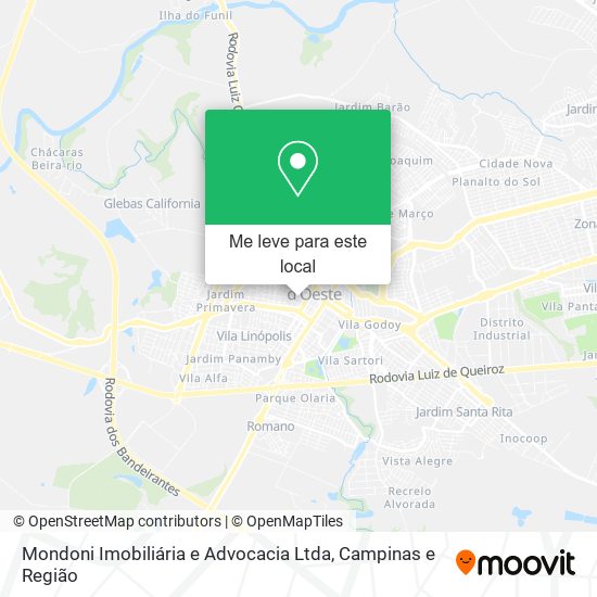 Mondoni Imobiliária e Advocacia Ltda mapa