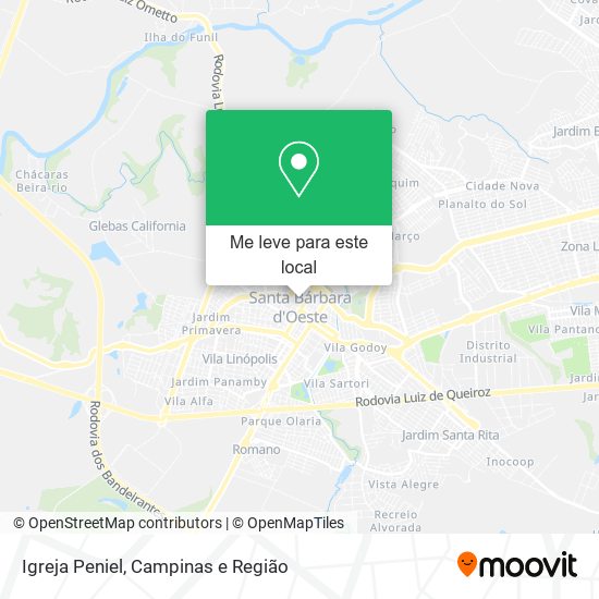 Igreja Peniel mapa