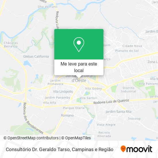 Consultório Dr. Geraldo Tarso mapa