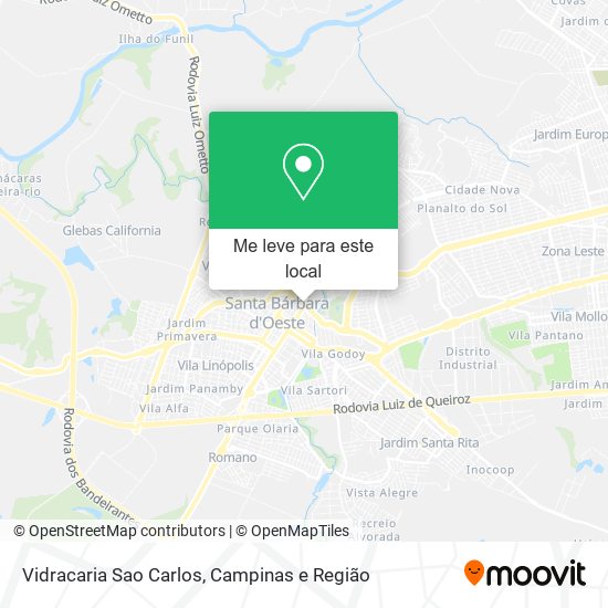 Vidracaria Sao Carlos mapa