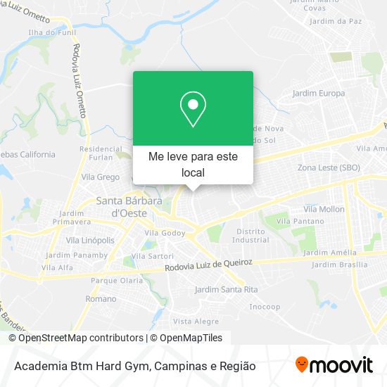 Academia Btm Hard Gym mapa