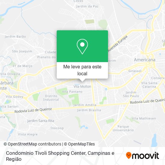 Condomínio Tívoli Shopping Center mapa