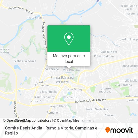 Comite Denis Andia - Rumo a Vitoria mapa