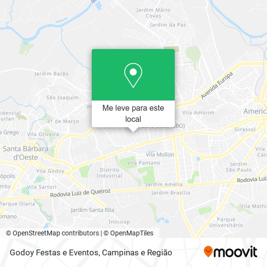 Godoy Festas e Eventos mapa