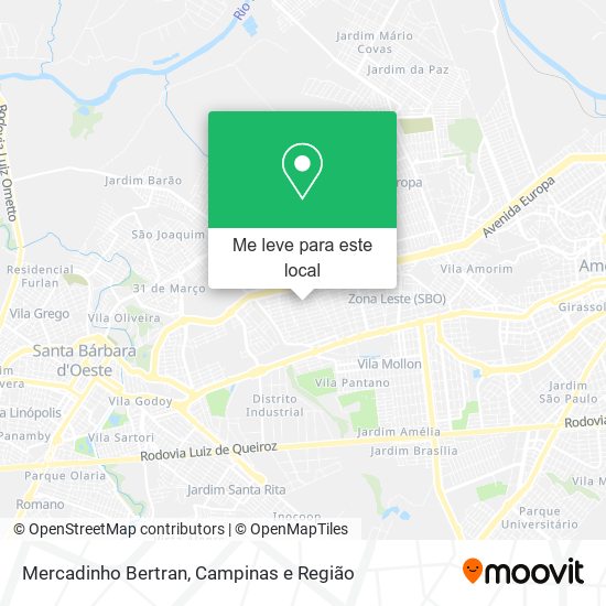 Mercadinho Bertran mapa