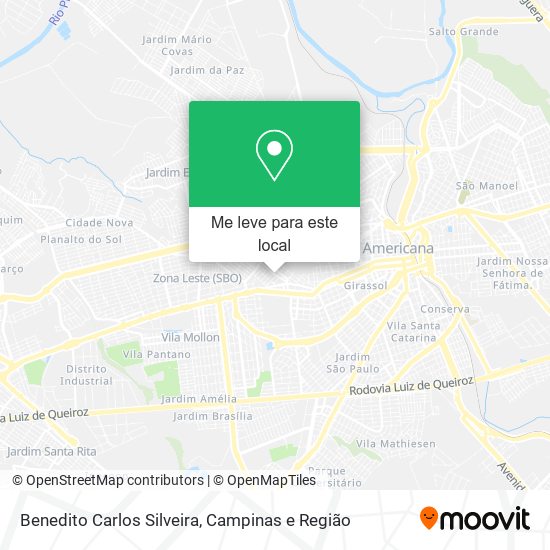 Benedito Carlos Silveira mapa