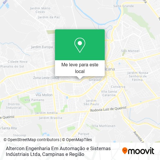 Altercon Engenharia Em Automação e Sistemas Indústriais Ltda mapa