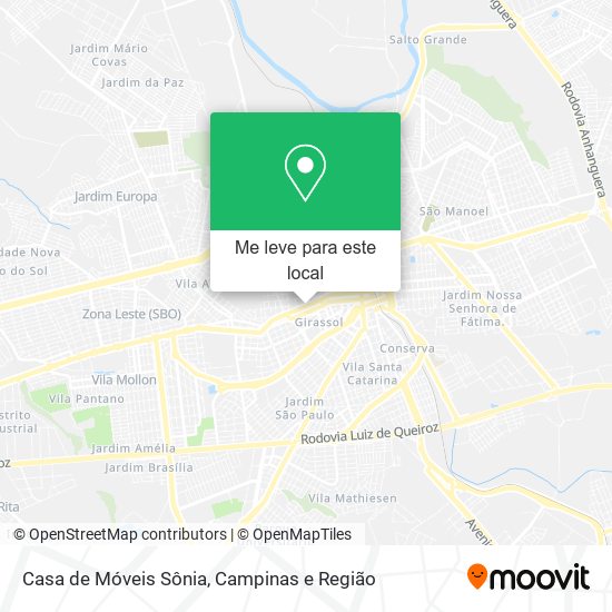 Casa de Móveis Sônia mapa