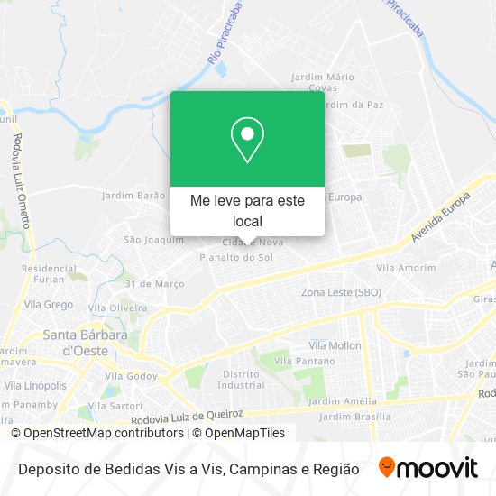 Deposito de Bedidas Vis a Vis mapa